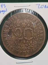 1843 20 Reis Portugal Azores picture