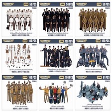 1/350 US Navy Figure Set, Officers, Sailors, Pilots Vehicle for Warship Model picture