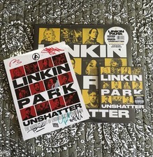 Linkin Park Signed - 8x10 + Exclusive Vinyl + CD - Unshatter picture