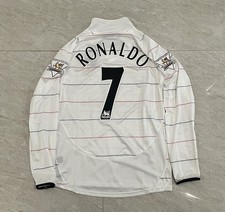 Manchester United 03/05 third kit White Long Sleeve - Ronaldo #7 ALL SIZES picture