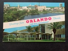 Vintage Postcard Greetings From Orlando Florida Collectible Souvenir picture