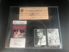 Charlie Root-  signed 1956 check - pitcher Babe Ruth Called Shot - Yankees JSA picture