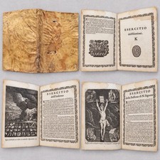 Rare 1667 Jesuit Spiritual Exercises St Ignatius Izquierdo 12 Engravings Vellum picture