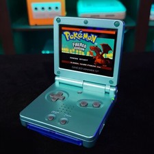 Metallic Teal Nintendo Game Boy Advance GBA SP IPS Adjustable Brightness picture