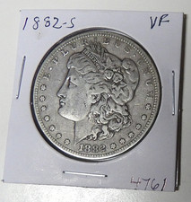 1882-S Morgan Silver Dollar VF San Francisco Mint (72625) picture