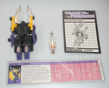 Vintage 1985 Shrapnel Transformers G1 100% Complete Figure & Tech Specs Robot picture