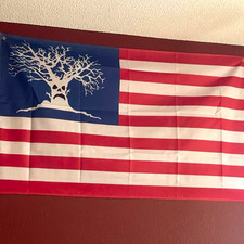 Haunted Mound flag, got on tour picture