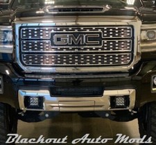 2014-2018 GMC Sierra Gloss Black Emblem Blackout Overlay Decals - Set of 2 picture