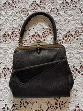 1920’s Victorian Morning Leather Purse - Black picture