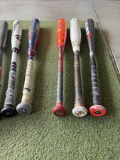 Icon /De Marini Youth Lot of 7 Mixed Baseball/Aluminum/Cam Wood Bat picture