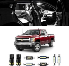 12Pcs Super Bright LED Interior Lights, 6000k White Chevy Silverado 2007-2013 picture