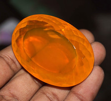 315.70 Ct Natural Orange Opal Oval Cut Welo Australian GIE Certified Gemstone picture