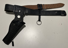 Vintage Bucheimer Clark Size 42 Belt W Patrolman Duty Holster Revolver Black picture