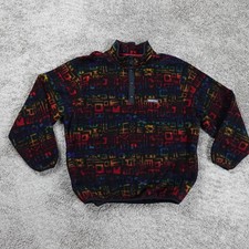 Vintage Obermeyer Sweater Mens Extra Large Fleece Snap Winter Ski Pullover 90s picture