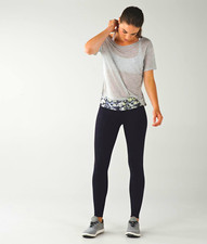 lululemon Wunder Under Full-On Luon Ankle Leggings Crosscourt Petal 6 picture