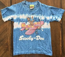Vtg 2000 Scooby Doo Tie Dye T Shirt Youth S Cartoon Network Single Stitch Y2k picture