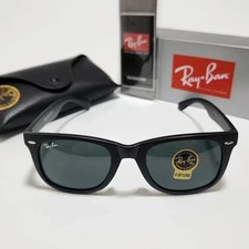 Ray-Ban RB2140 Wayfarer Sunglasses 50mm Frame Glossy Black Frame Gray Glass Lens picture