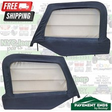 PAVEMENT ENDS Upper Door 97-06 Jeep Wrangler TJ Half Door Window SKIN & FRAME picture