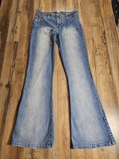 Vintage Y2K Mudd Women’s Flare Denim Blue Jeans Low Rise Women’s Size 5 picture