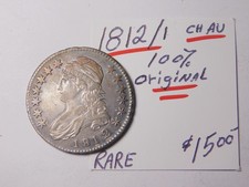 VERY SCARCE CH AU 1812 / 1 BUST HALF SELDOM SEEN - 100% ORIGINAL MAKE AN OFFER✨ picture