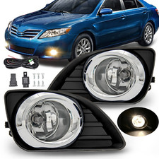 Fits 2010 2011 Toyota Camry LE XLE Fog Lights Driving Lamps W/Cover&Switch Pair picture