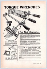 P A Sturtevant Torque Wrenches Valve Clutch Spring Tester Addison IL Print Ad picture
