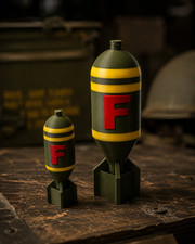 3D Printed F Bomb Desk Decor Novelty Gag Gift Military Style 2 Sizes picture