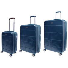 Adrienne Vittadini 3-Piece Hardcase Brussels Collection Luggage Set - TEAL picture