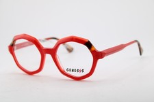 NEW GENESIS MOD. GV1622 COL. 03 RED HAVANA GREEN AUTHENTIC EYEGLASSES 52-20 picture