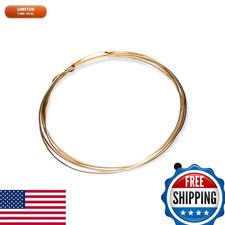 14/20 Yellow Gold Filled Wire 21 Gauge Round Dead Soft 10FT CRAFT WIRE picture