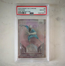 Topps 2023 Disney100 Chrome Frozone #5 Pink Refractor PSA 10 /399 picture
