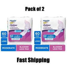 Equate Options Women's Incontinence Pads, Moderate Absorbency Long Length,120 Ct picture
