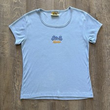 Vintage 1980s Alaska Baby Tee T-Shirt Moon Castles Size Large picture