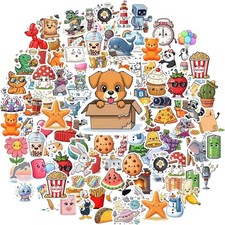 100 Fun Stickers for Kids – Waterproof Vinyl Mixed Theme Sticker Pack picture