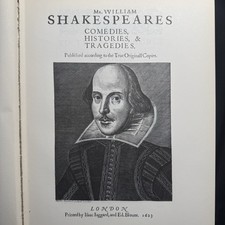 Shakespeare | First Folio Facsimile | 1955 Yale University Press Kokeritz picture