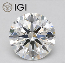 3.53  ct Round Lab Grown Diamond F VS1 IGI | Ideal Cut | EX/EX | No Fluor | CVD picture