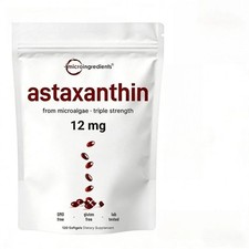 Micro Ingredients Astaxanthin 12mg, Natural Nutritional Support , 4 Month Supply picture