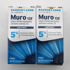 Bausch & Lomb MURO 128 Ointment 5 1/8 Oz Pack of 2 - EXP 2028 picture