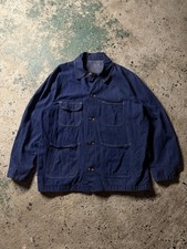 Denim Chore Coat True Vintage 70s Blue Bell Wrangler XL  Americana picture