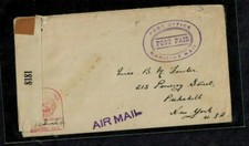 Bermuda WWII Numbered Naval Censor Cover #8181 Normal Type 6e picture