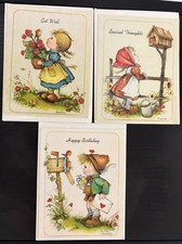 Vintage 1994 Anneliese Little Children Greeting Cards Lot of 3 Birthday Get Well picture