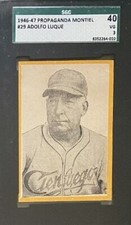 1946-47 Propagandas Montiel Los Reyes Del Deporte #29 Adolfo Luque SGC 40 picture
