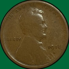1914-D Lincoln Wheat Cent Good G Coin #48487 picture