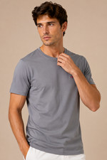 100% COTTON - Napapijri Men's Crew Neck Short T-Shirt picture