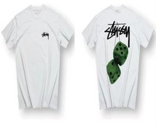 Stussy Dice Graphic White Unisex T-Shirt Classic picture