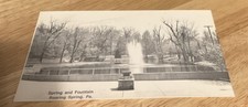 Spring and Fountain at Roaring Spring PA Postcard (blank back) picture