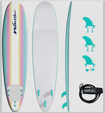 Wavestorm 8 ft Longboard/ Surfboard w/Fins & Ankle Leash picture