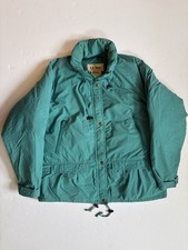 Vintage L.L. Bean Teal Goose Down Puffer Parka Jacket Women's Large picture