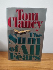 TOM CLANCY Signed THE SUM OF ALL FEARS Hardcover Autographed 1st Ed. 1st Print picture