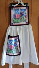 Vintage Handmade Angel Fairy Whimsical Kitchen Apron Pocket Cottagecore 32